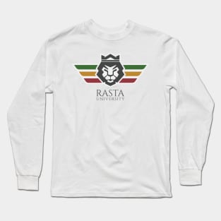 Rasta University Lion Rasta Colors Reggae Long Sleeve T-Shirt